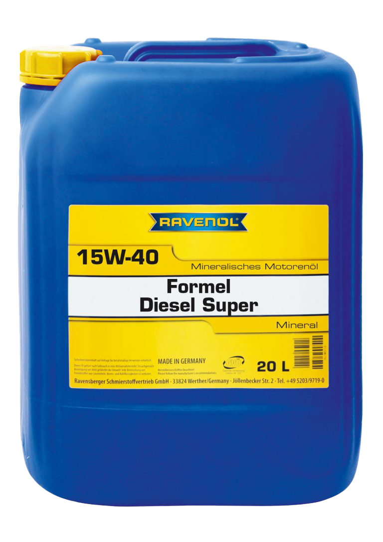 Моторное масло Ravenol Formel Super Diesel SAE 15W-40, 20л